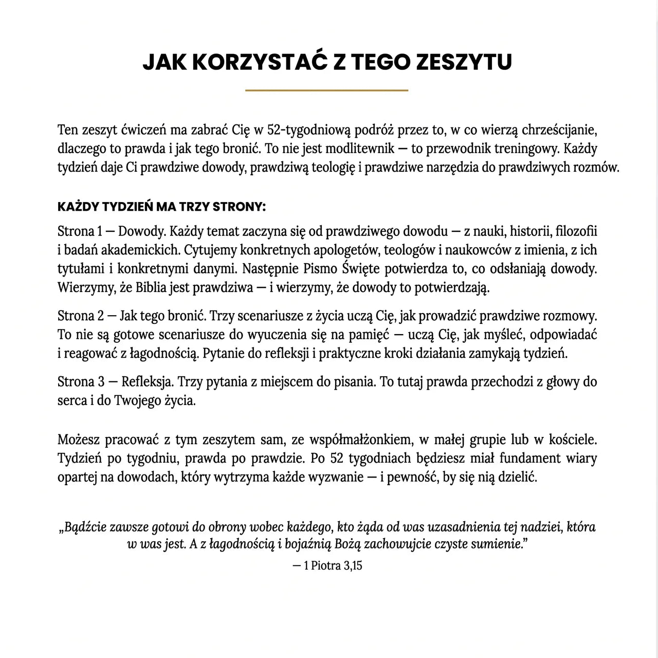 Teologia Systematyczna: 52-tygodniowy zeszyt ćwiczeń dla dorosłych