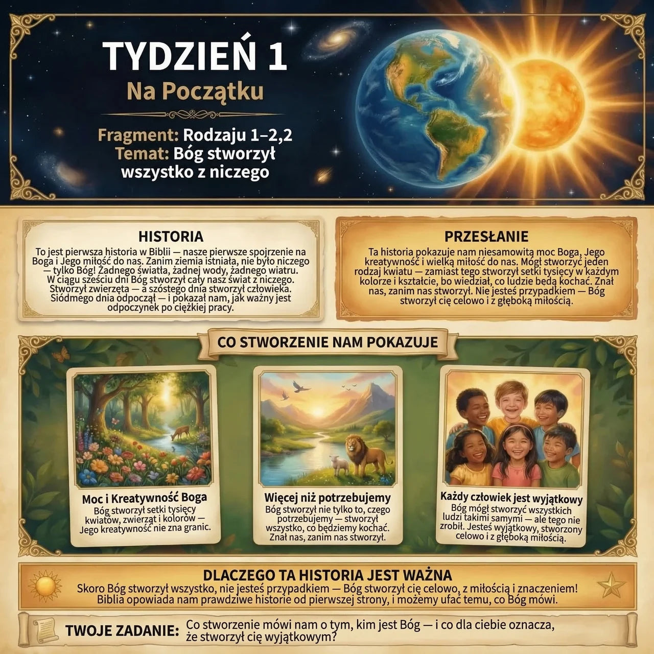 Teologia Systematyczna: 52-tygodniowy zeszyt ćwiczeń dla dzieci